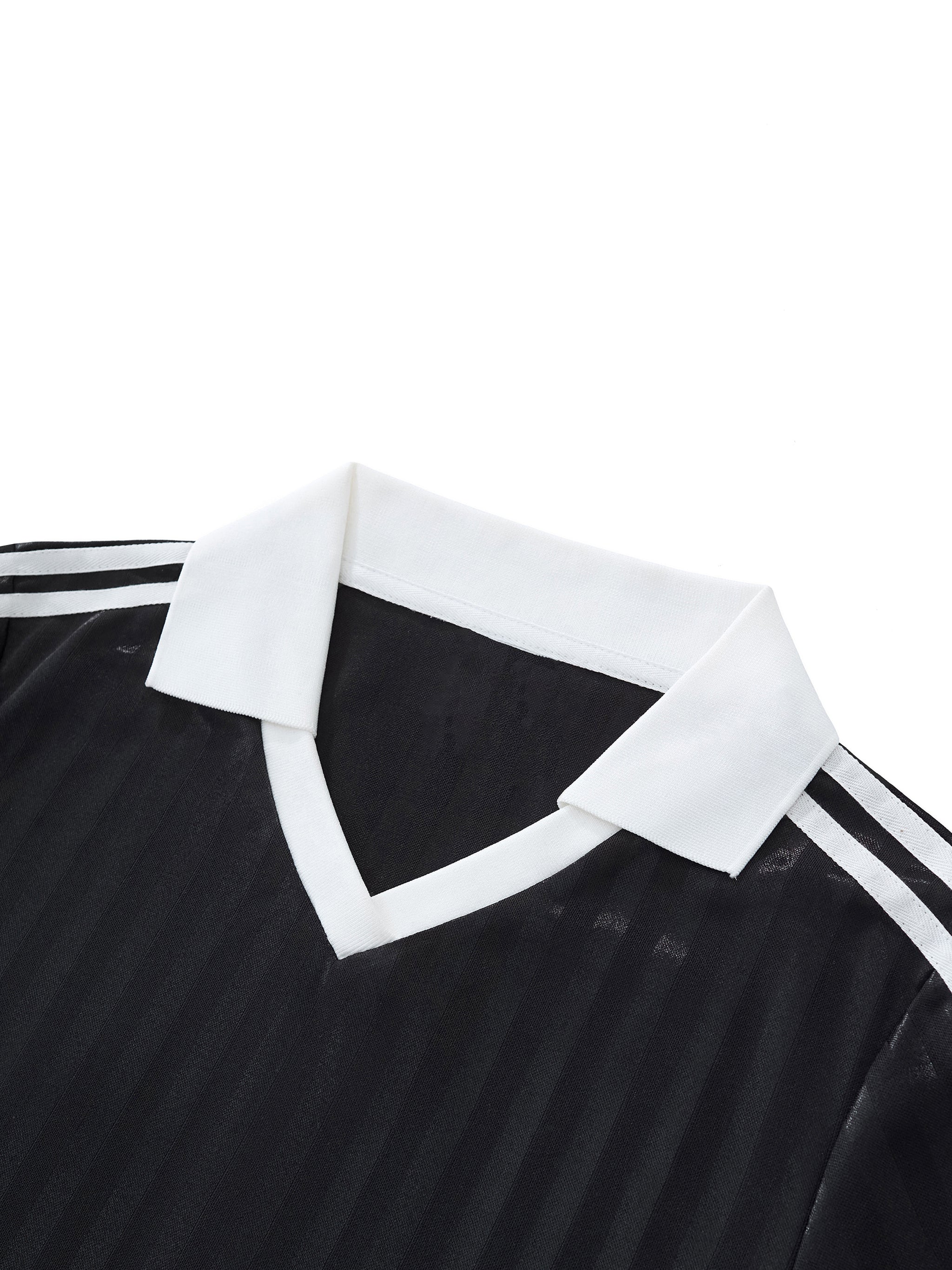 Out There Run Club Collar and Cropped Jersey (Black)